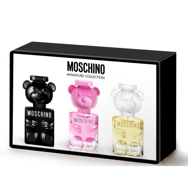 Moschino Toy Miniature Trio Gift Set 5ml Toy 2 EDP + 5ml Toy Boy EDP + 5ml  Toy 2 Bubble Gum EDT