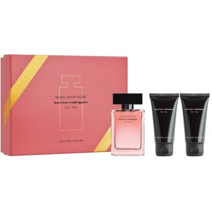 Narciso Rodriguez Musc Noir Rose For Her Gift Set 50ml EDP + 50ml Body Lotion + 50ml Shower Gel
