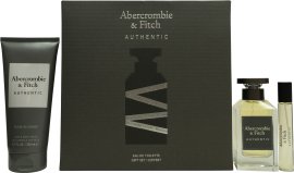 Abercrombie & Fitch Authentic Man Gift Set 100ml EDT + 200ml Hair & Body Wash + 15ml EDT