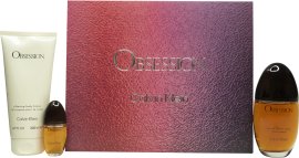 Calvin Klein Obsession Giftset 100ml EDP + 15ml EDP + 200ml Body Lotion