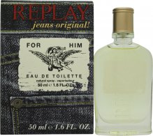 Replay Jeans Original för Honom Eau de Toilette 50ml Sprej