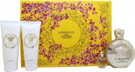 Versace Eros pour Femme Presentset 100ml EDP + 5ml EDP + 100ml Body Lotion + 100ml Duschgel